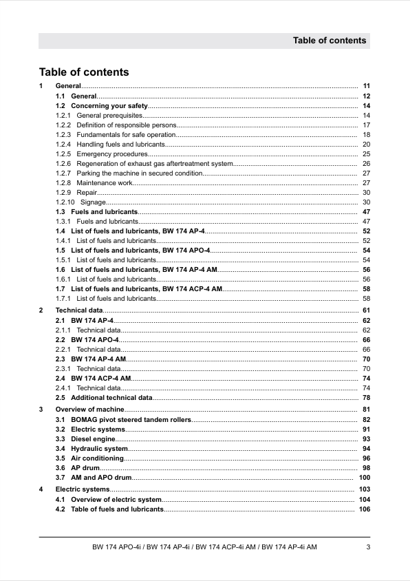 BOMAG BW 174 AP Service Training Manual 00892311 PDF