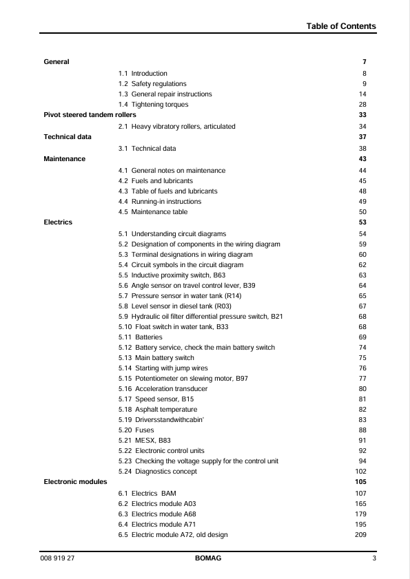 BOMAG BW 190 AD-4 Service Training Manual 00891927 04.2011 PDF