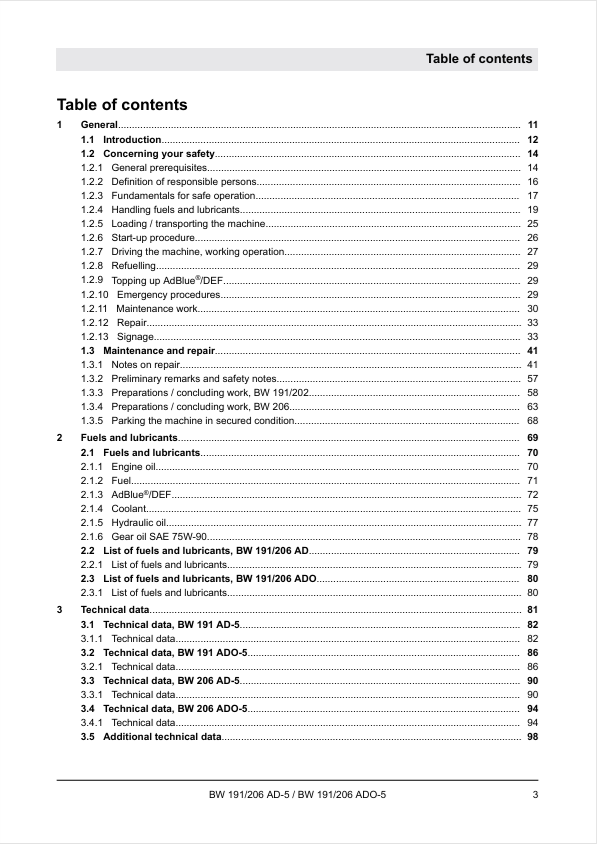 BOMAG BW 191 AD-5 Service Manual 02.2018 00840100EN PDF