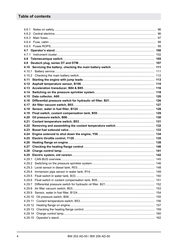 BOMAG BW 202 AD-50 Vibratory Roller Training Manual PDF