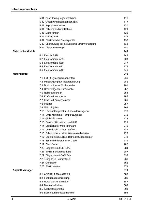 BOMAG BW 203 AD-4 AM Repair & Service Manual 00891756 PDF