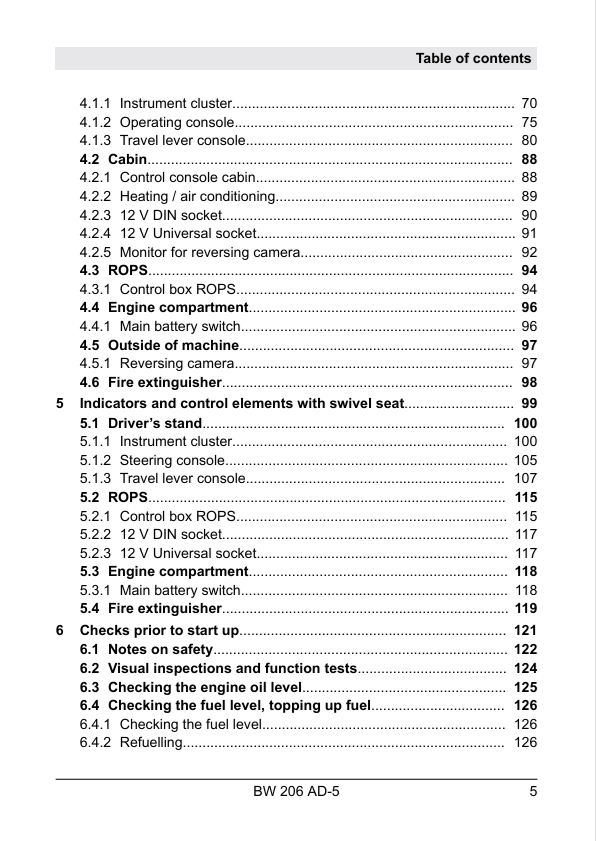 BOMAG BW 206 AD-5 Maintenance Operating Manual 06.2017 PDF