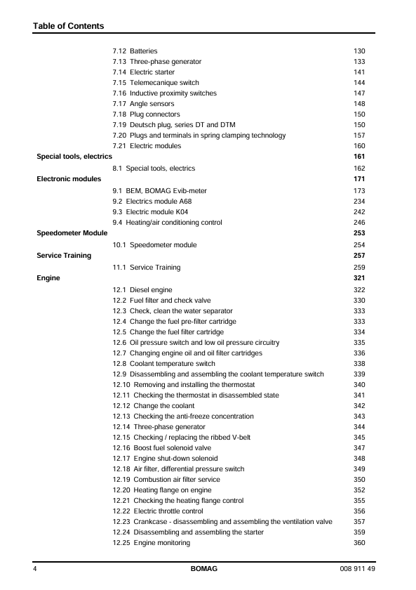BOMAG BW 211 D-40 PD-40 Service Manual February 2008 PDF