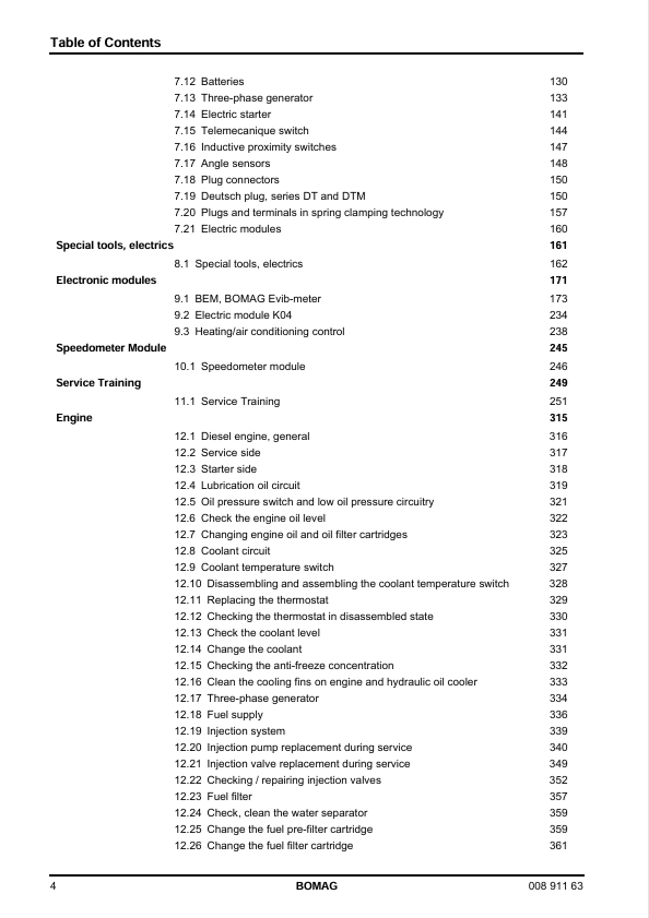 BOMAG BW 211 D-40 PD-40 Service & Repair Manual 00891163 PDF 
