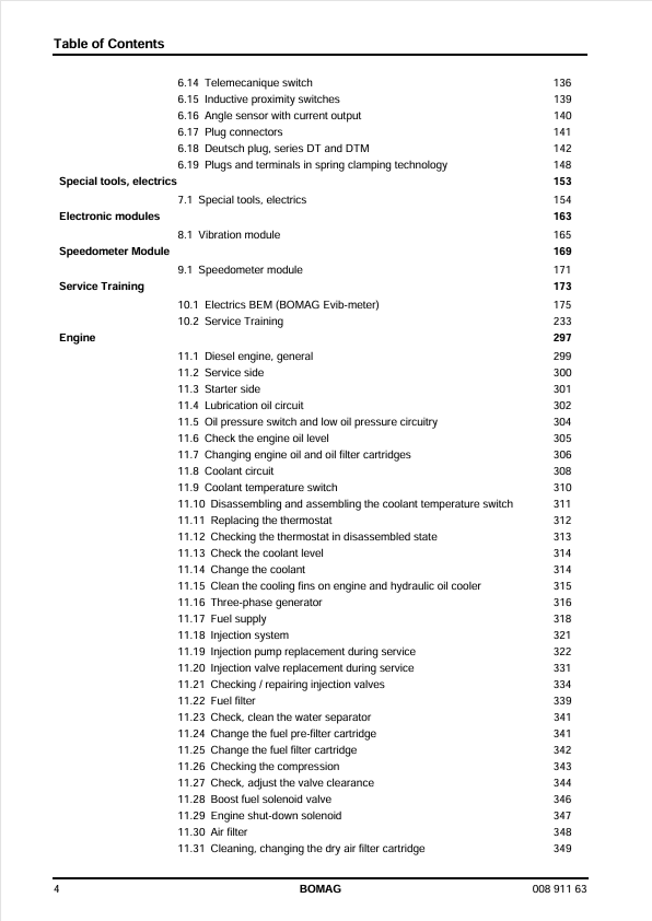 BOMAG BW 211 D-40 PD-40 Service & Repair Manual PDF 00891163