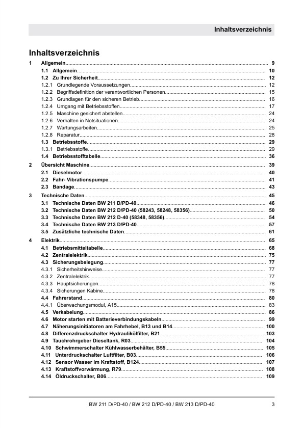 BOMAG BW 211 D-40 & PD-40 Service Training Manual 2016 PDF