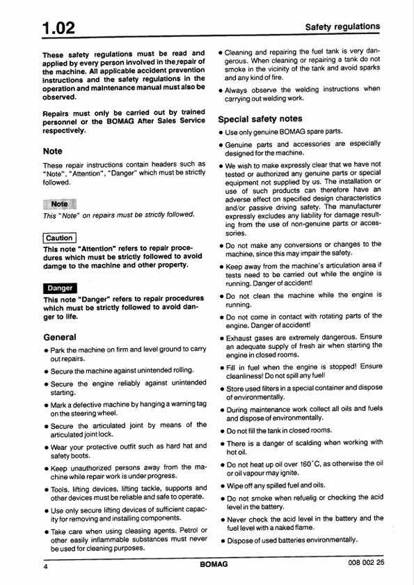 BOMAG BW 212PD-3 Service Repair Manual 00819491 PDF