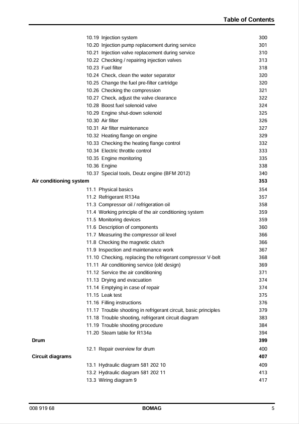 BOMAG BW 212 D-40 BW 212 PD-40 Training & Service Manual PDF