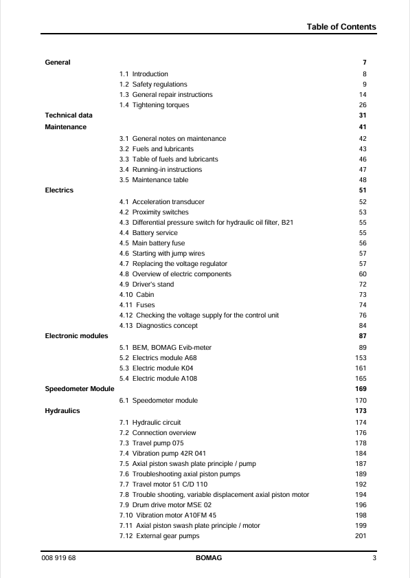 BOMAG BW 212 D-40 Service Training Manual 00891968 01.2013 PDF