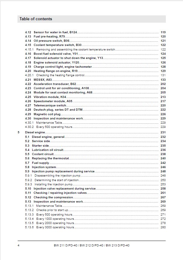 BOMAG BW 213 D-40 / PD-40 Dec 2016 Service Manual Download