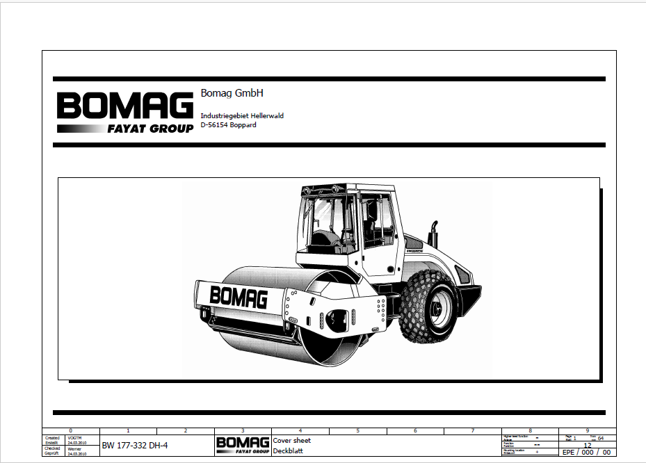 BOMAG BW 213 DH-4 BVC Manual (101583161001-101583169999)