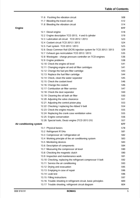 BOMAG BW 213 DH-4, PDH-4 Service Training Manual 2012 PDF