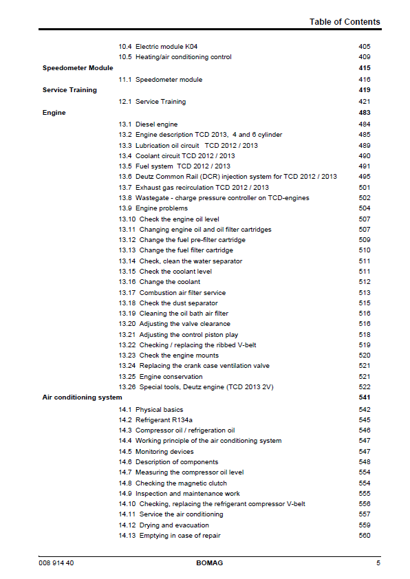 BOMAG BW 216 PDHC-4 Workshop Service Manual 03.2010 PDF