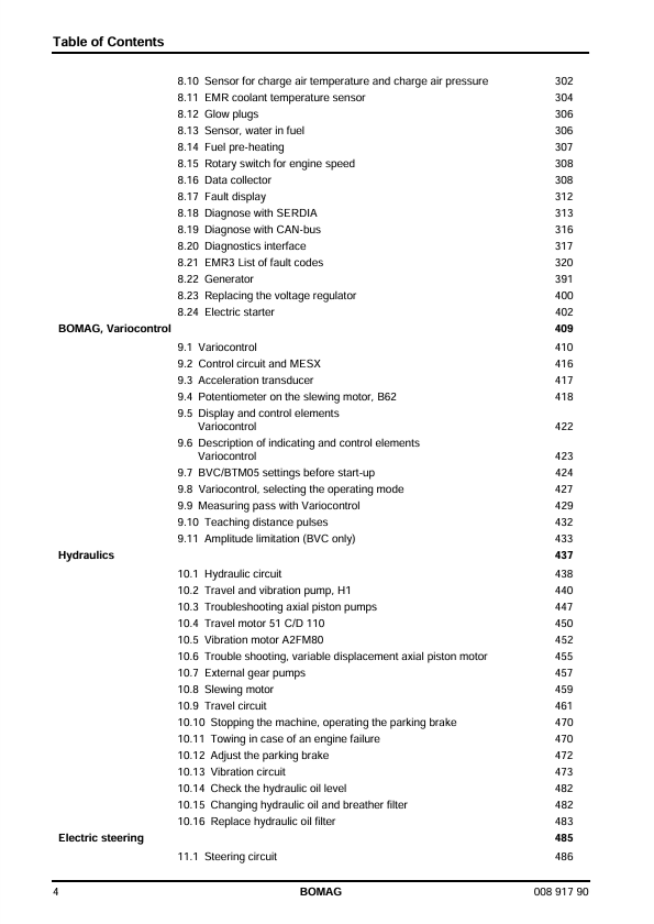 BOMAG BW 226DH-4 BVC Training Manual 00891790 06.2012 PDF