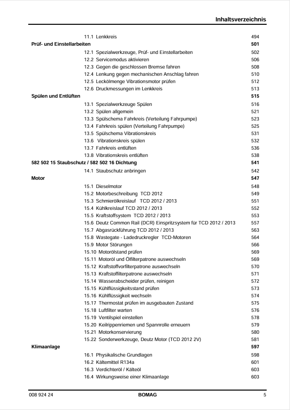 BOMAG BW 226 DH-4 Maintenance Service Manual 00892424