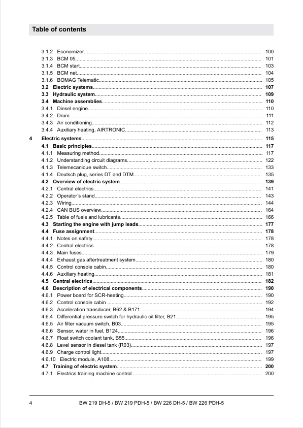 BOMAG BW 226 PDH-5 Repair & Service Manual PDF