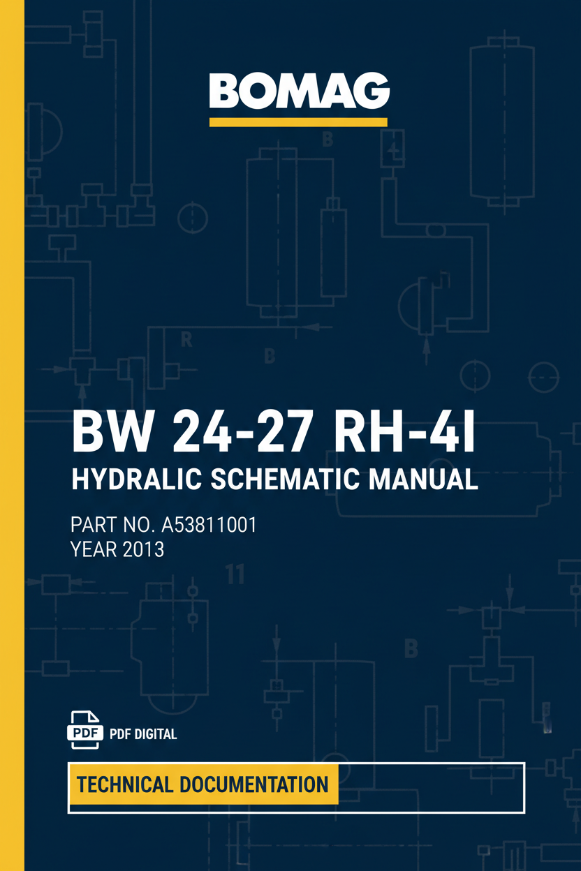 BOMAG BW 24-27 RH-4I HYDRAULIC SCHEMATIC MANUAL A53811001 2013 PDF