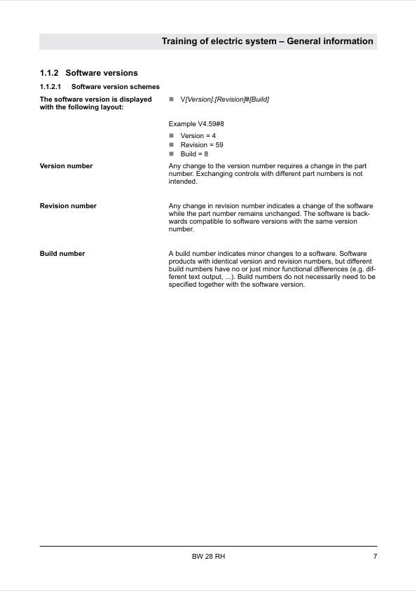 BOMAG BW 28 RH Electric System Training Manual 00840197EN PDF