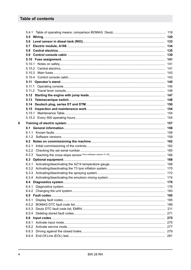BOMAG BW 28 RH Pneumatic Roller Repair & Service Manual 00840180EN PDF