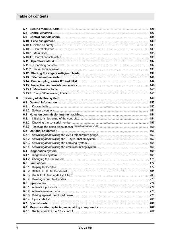 BOMAG BW 28 RH Pneumatic Roller Repair & Service Manual 00840182EN PDF