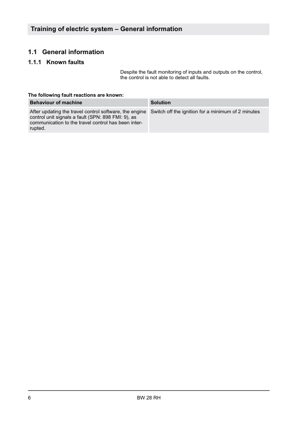 BOMAG BW 28 RH Pneumatic Tyred Roller Training Manual PDF 00840197EN