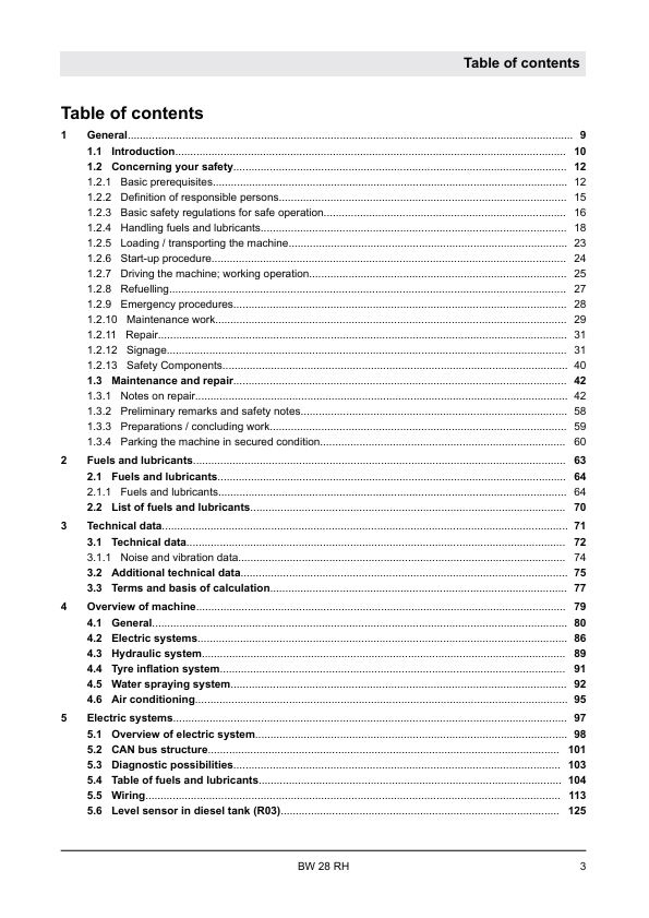 BOMAG BW 28 RH Service Manual 00840182EN PDF | Pneumatic Tyred Roller