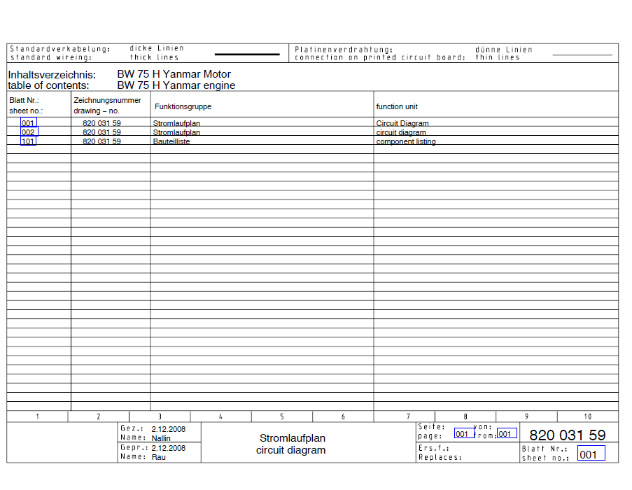 BOMAG BW 75 H Walk-Behind Double Drum Vibratory Roller Electric Schematic Diagram Manual 861834341001 - 861834341068