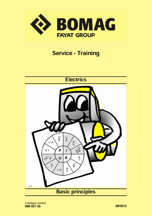 BOMAG Electrics Basic Principles 09.2012 Service Training Manual PDF