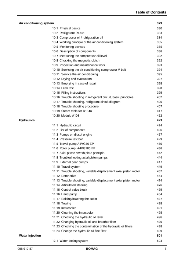 BOMAG MPH 122-2 Maintenance & Repair Manual PDF