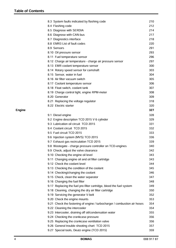 BOMAG MPH 122-2 Workshop Service Manual PDF