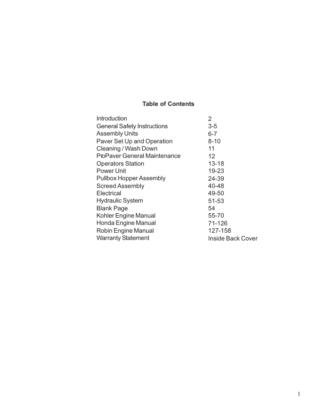 BOMAG PROPAVER 113 213 313 413 Operation Instruction Parts PDF