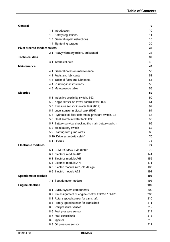 BOMAG ROLLER BW 202 AD-4 Service Manual 00891468 PDF