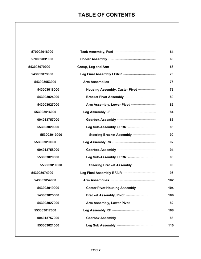 BOMAG RS950 Tier 2 Stabilizer 05.2016 Parts Catalog Manual PDF