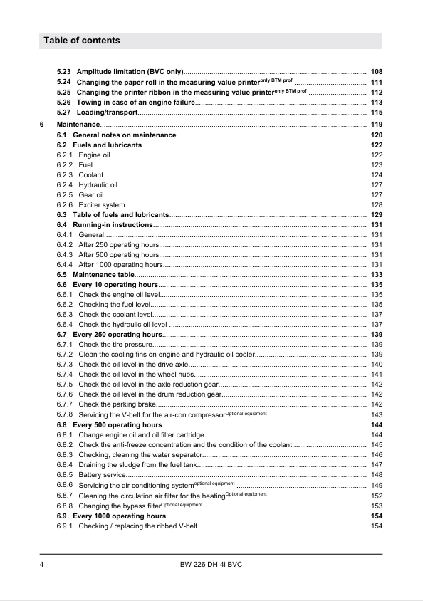 BOMAG Roller BW226 DH-4I BVC Operating Manual 08.2015 PDF