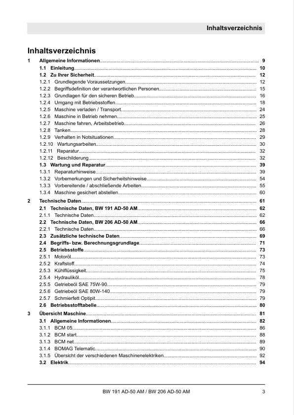 BOMAG Roller BW 191 AD-50 AM Service Manual 00840246DE PDF