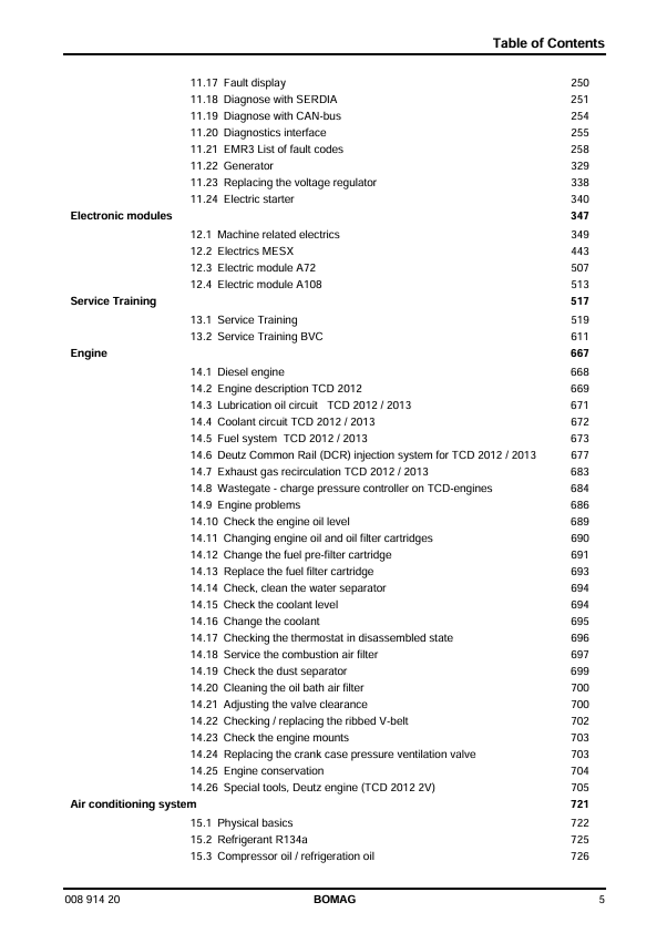 BOMAG Single Drum Roller BW226 DH-4 BVC Repair Manual PDF