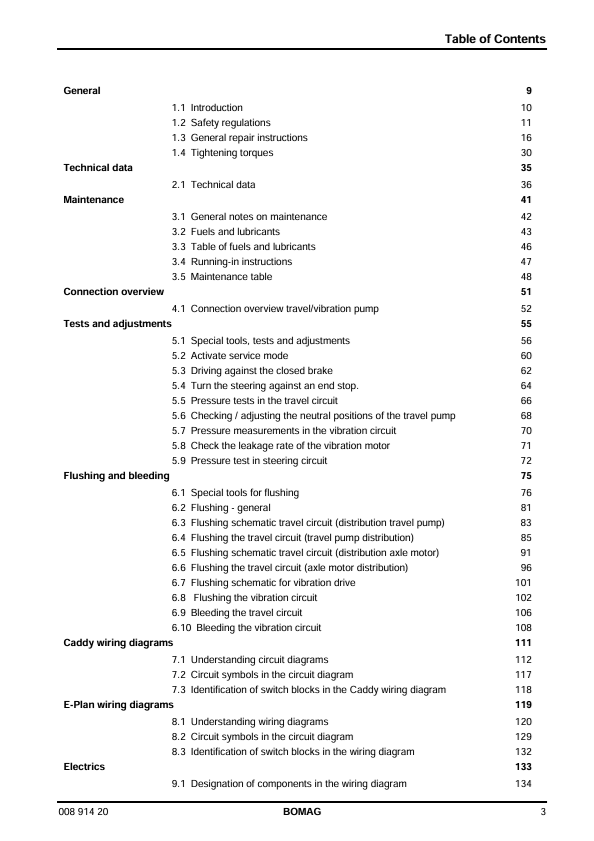 BOMAG Single Drum Roller BW226 DH-4 BVC Service Manual PDF