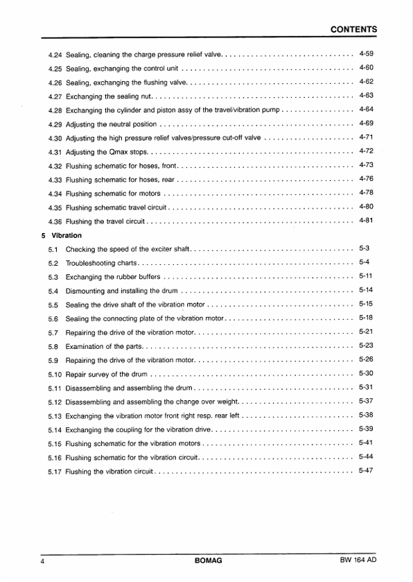 BOMAG Tandem Vibratory Roller BW 164AD Repair Manual PDF