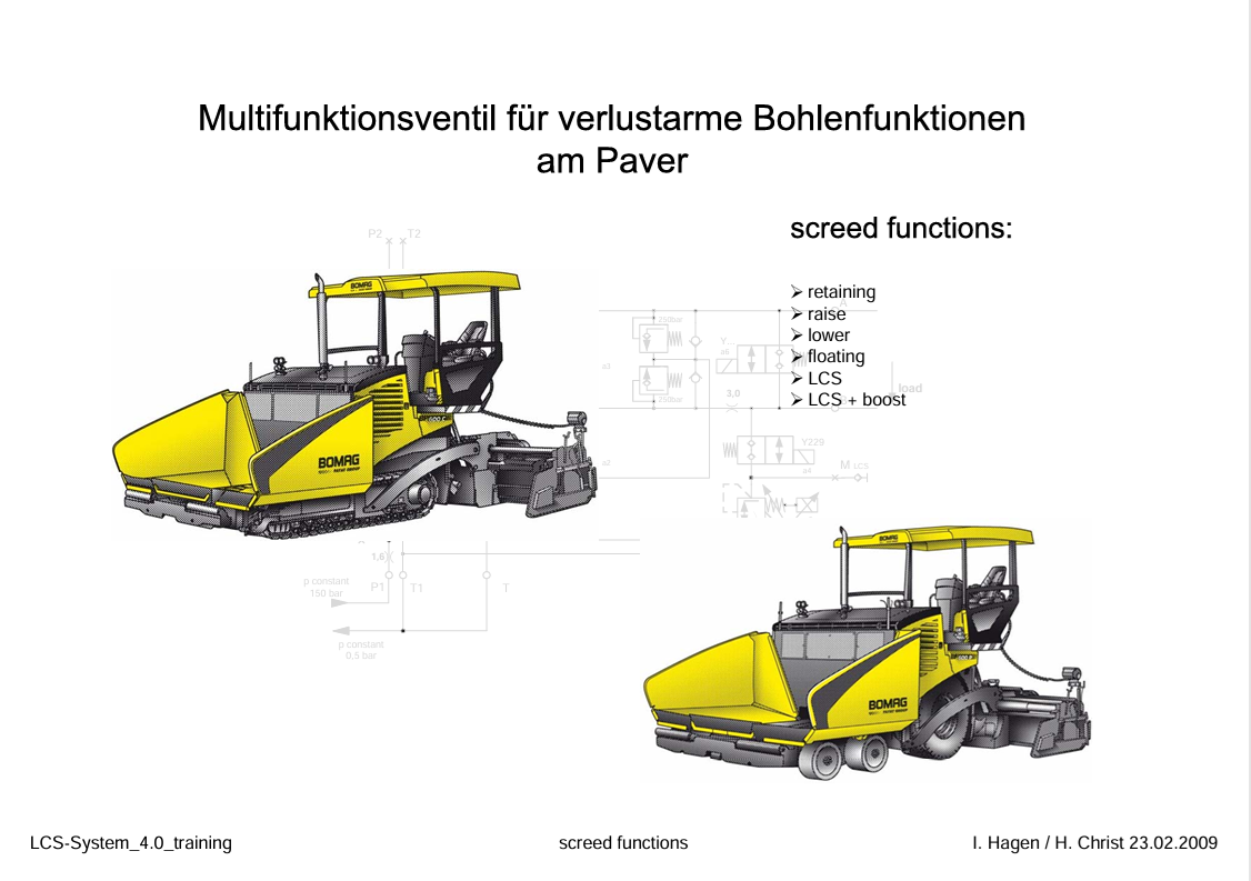 BOMAG VISIO LCS SYSTEM 4.0 2009 TRAINING MANUAL PDF