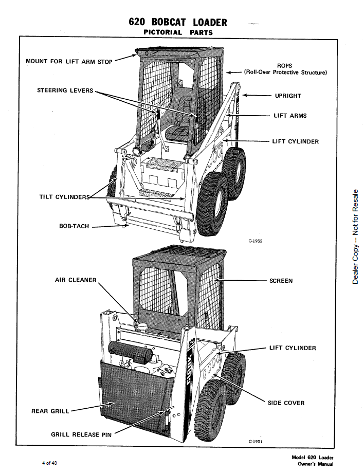 Bobcat 620 Skid Steer Loader Operation Guide (6549746)