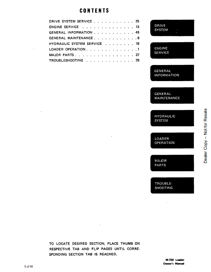 Bobcat 6545621 Operation & Maintenance Manual | 700 Loader