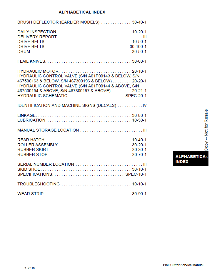 Bobcat 6903303 FC155 FC175 FC200 Flail Cutter Repair Manual PDF