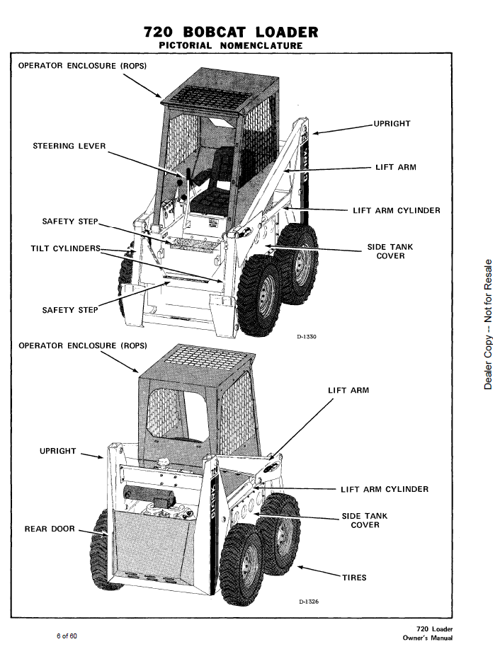 Bobcat 720 Skid Steer Loader Operation Guide (6549950)