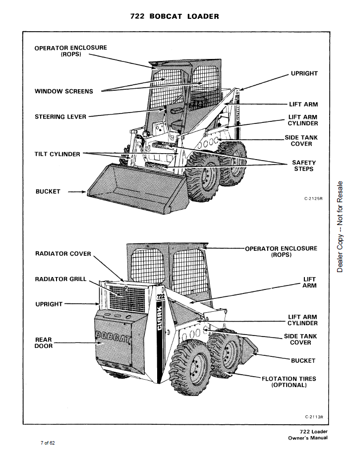 Bobcat 722 Skid Steer Loader Operation Guide (6549984)