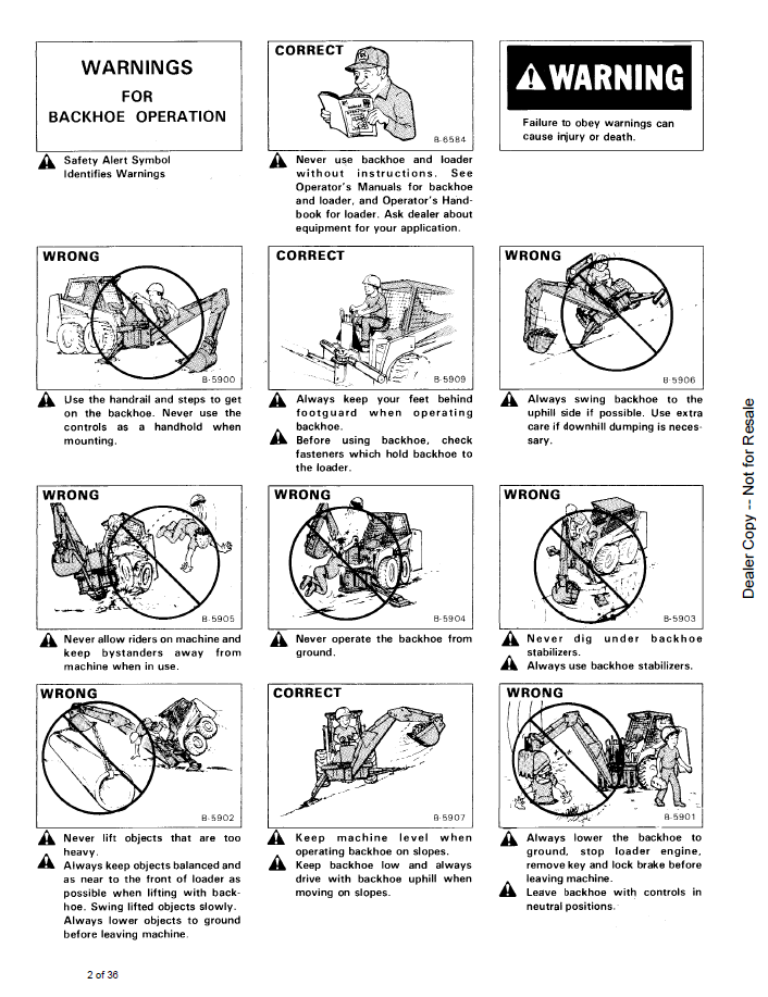 Bobcat 914A Backhoe 6545746 Operation & Service Manual PDF