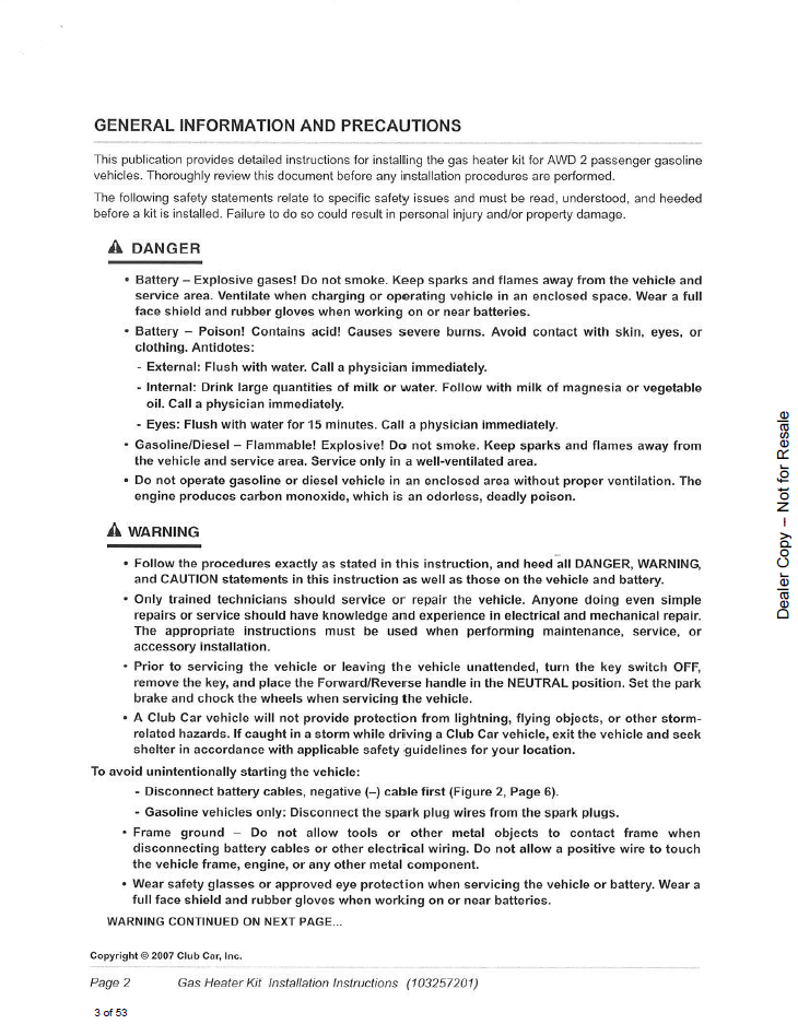 Bobcat 987654321 Gas Heater Kit Installation Instructions PDF