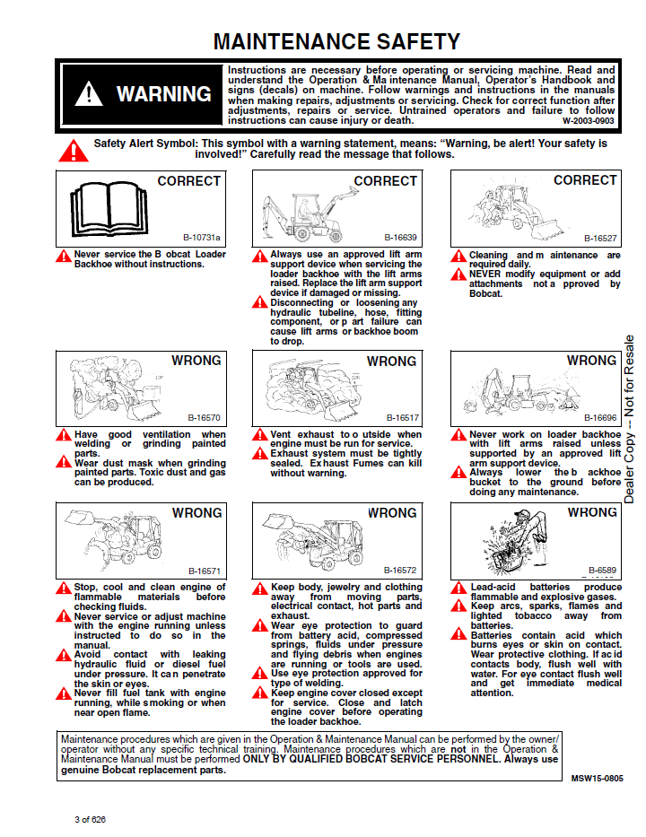 Bobcat B100 B-Series Service & Repair Manual PDF 6902812