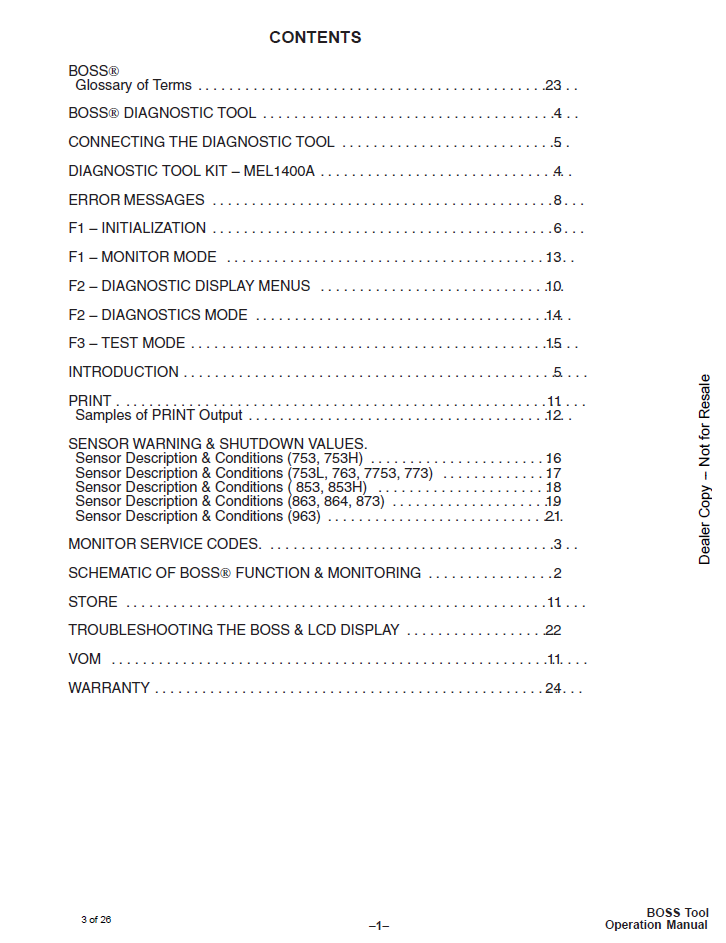 Bobcat BOSS Tool Manual 6720658 – Operation & Maintenance PDF