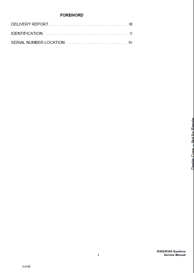 Bobcat R30S R35S Backhoe Service Repair Manual 4950144 PDF
