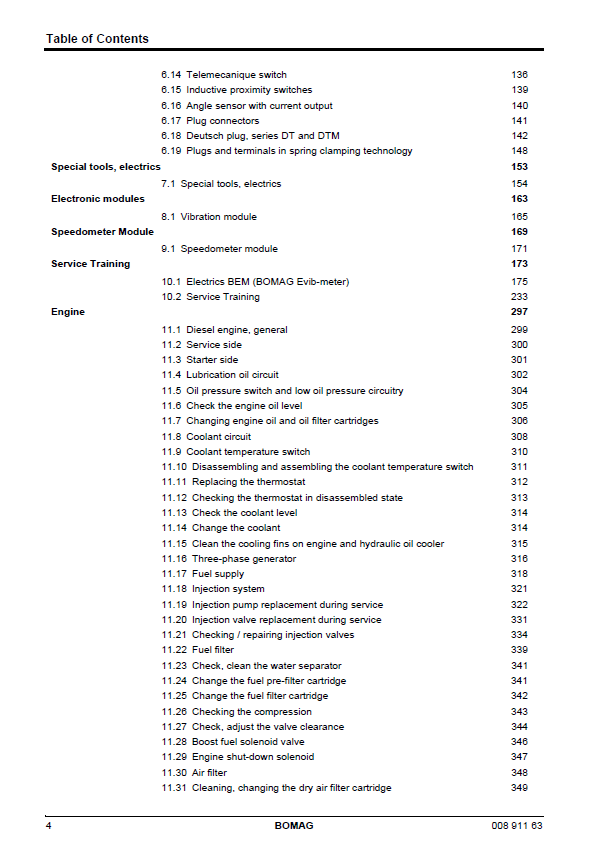 Bomag BW 213 D-40 / PD-40 Workshop & Service Manual (02.2007)